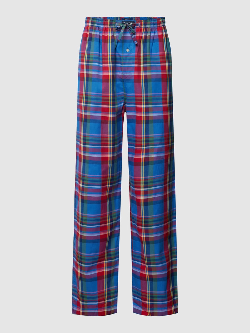 Pyjama-Hose mit Streifenmuster in rot