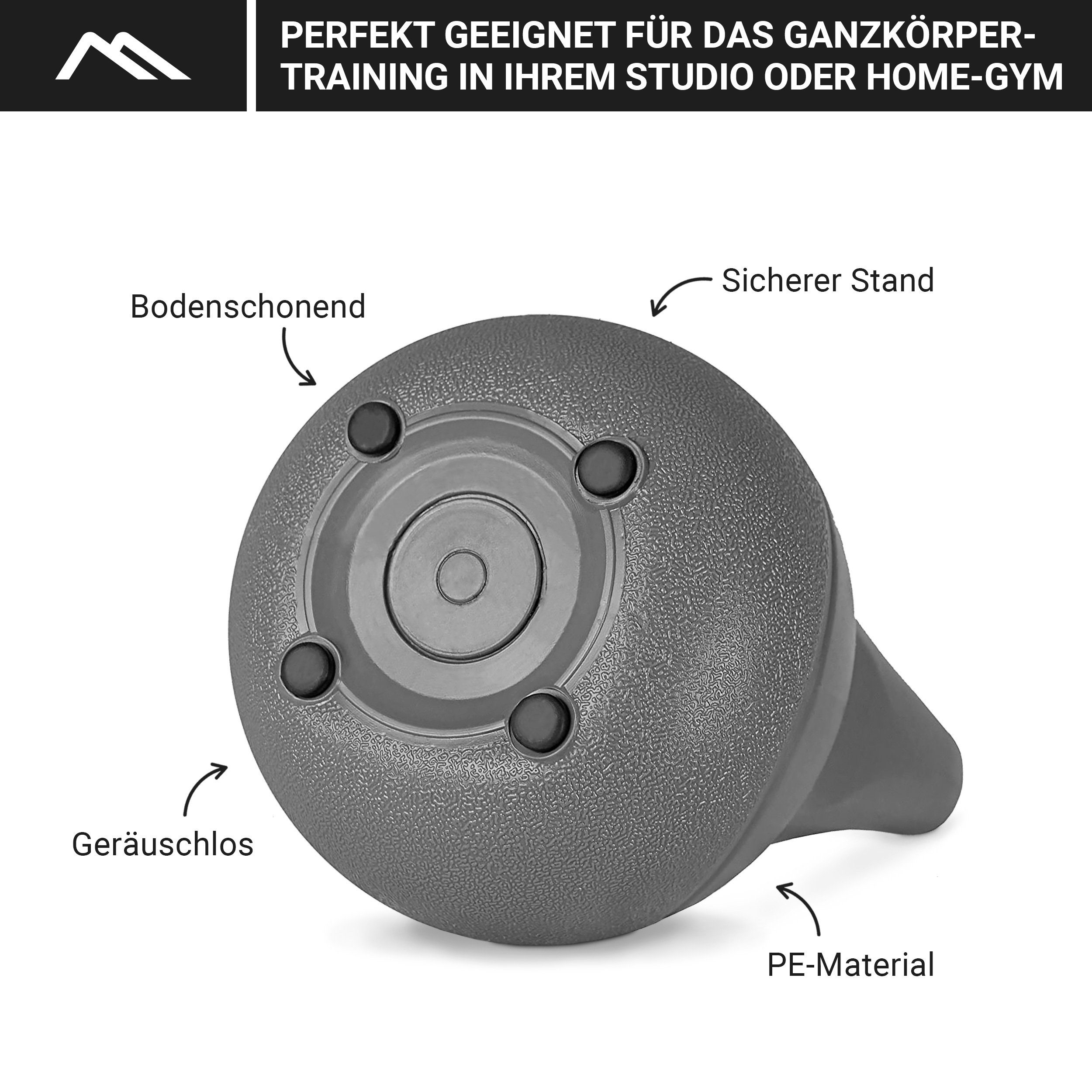 MSports® Kettlebell Kettlebell Kunststoff