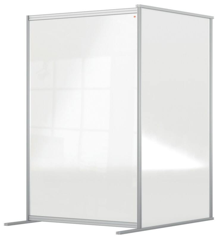 Nobo Schutzscheibe Premium Plus Modularsystem Erweiterung Acryl transparent 1800 x 1200 x 600 mm
