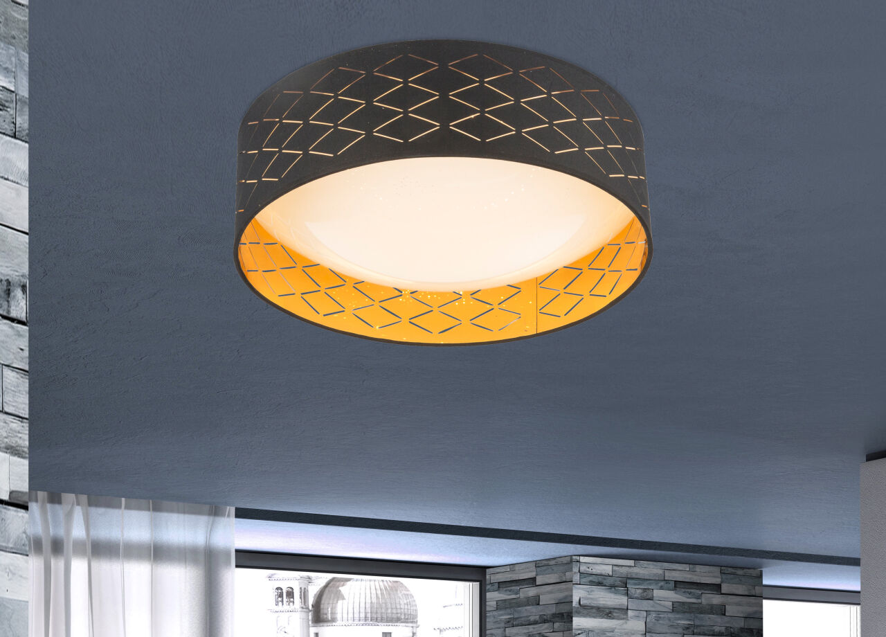 Globo Lighting - CLARKE - Deckenleuchte Metall weiß, LED