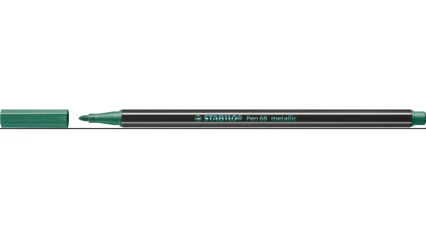 STABILO® Premium Metallic-Filzstift - STABILO Pen 68 metallic - Einzelstift - metallic grün metallic grün
