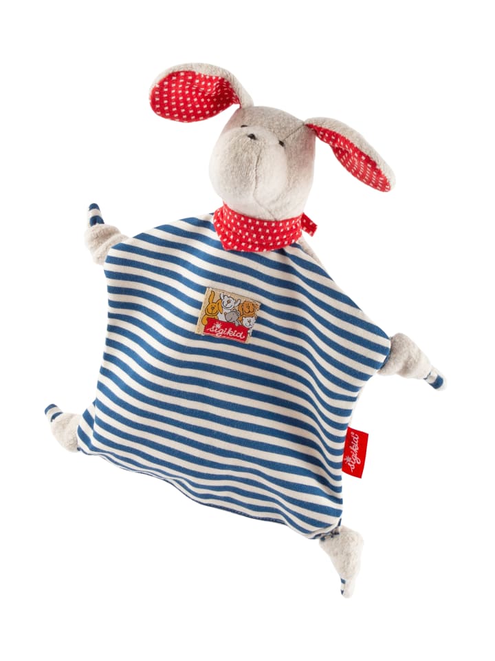 Sigikid Schnuffeltuch Hund in weiß/blau/rot günstig kaufen onesize