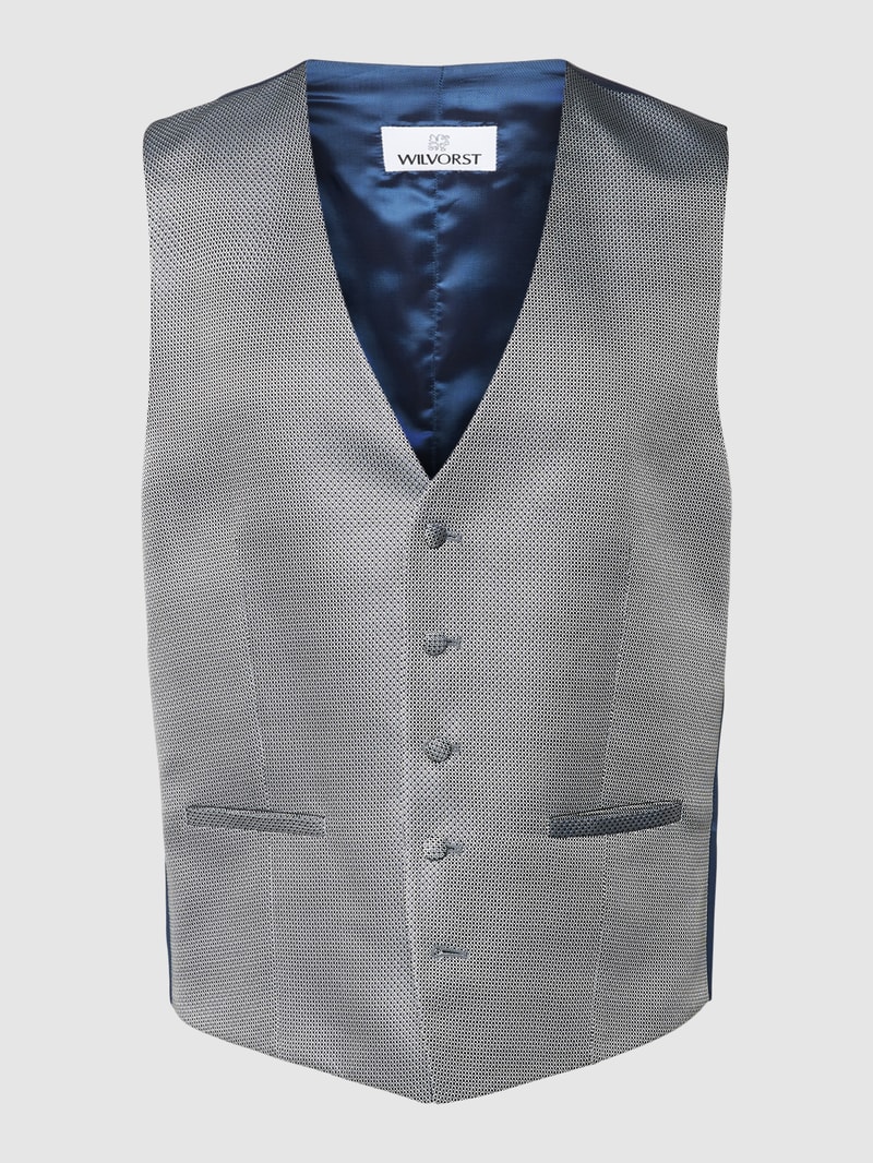 Weste mit Allover-Muster in blau