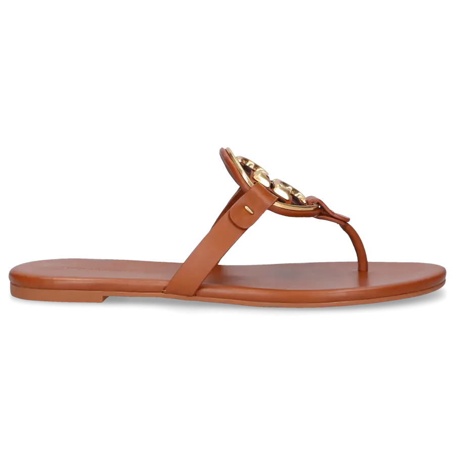 Tory Burch - Zehentrenner MILLER Ziegenleder - braun
