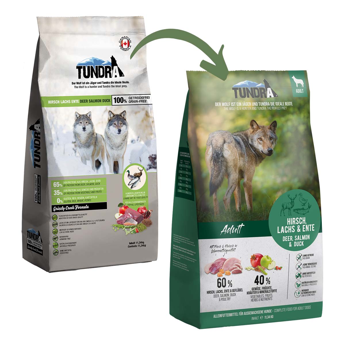 Tundra Dog Hirsch, Ente, Lachs günstig kaufen bei ZooRoyal