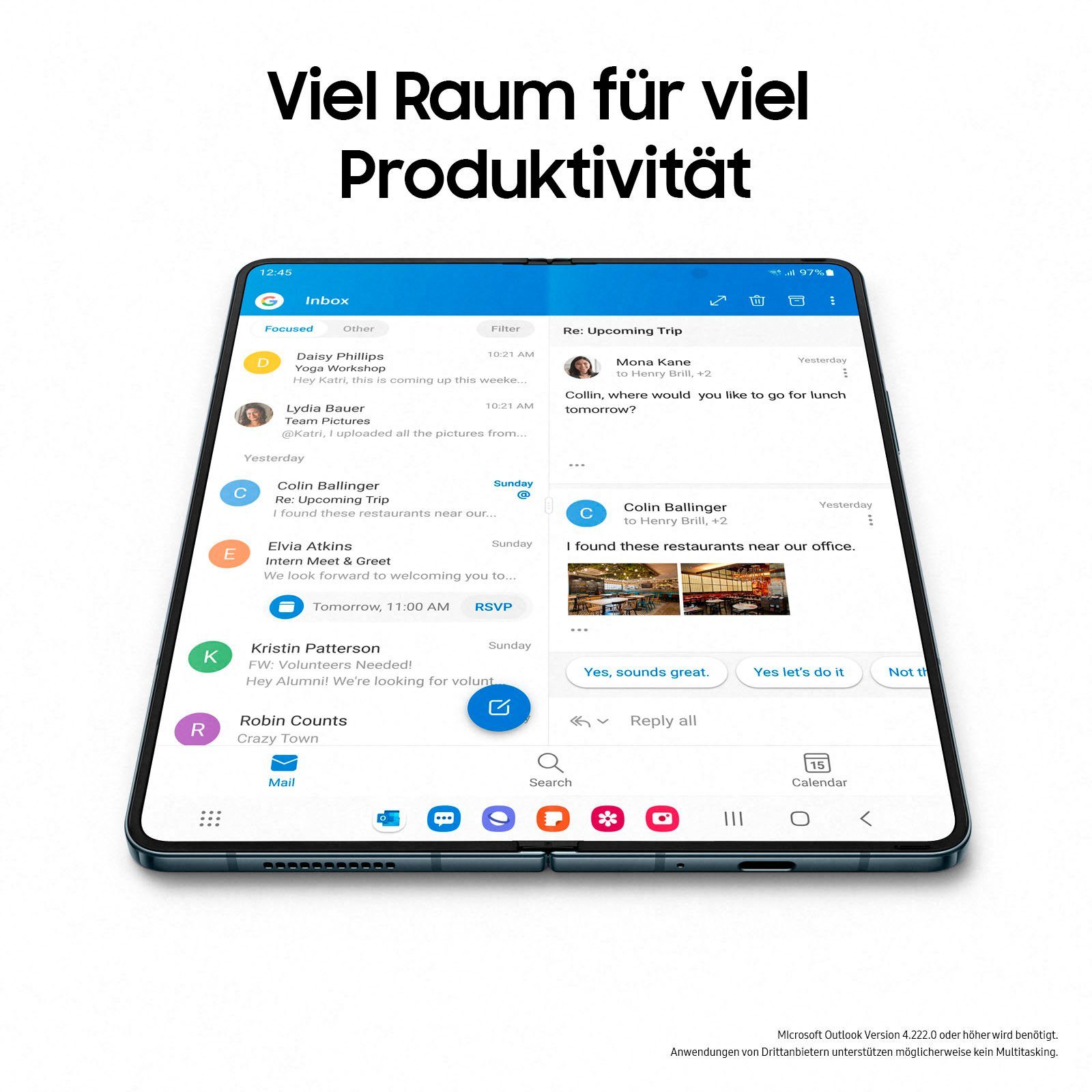 Samsung Galaxy Z Fold4 Smartphone (19,21 cm/7,6 Zoll, 256 GB Speicherplatz, 50 MP Kamera)