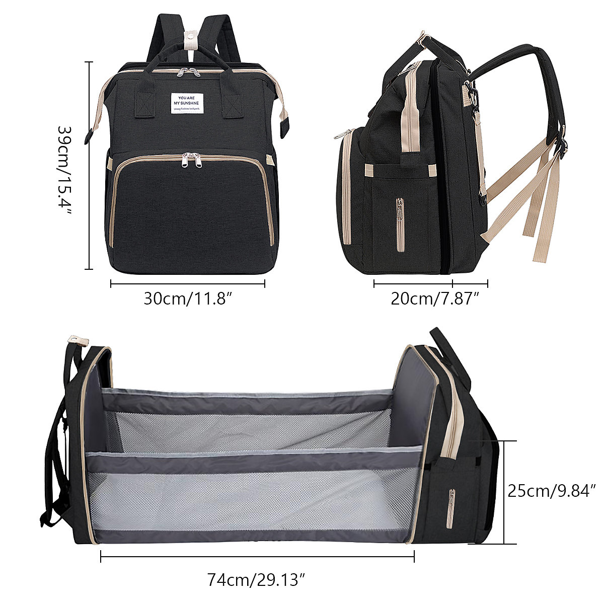 Wickeltasche Rucksack Multifunktionale Oxford Große Wickelrucksack Babytasche