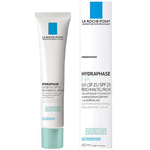 ROCHE-POSAY Hydraphase HA UV Cr.reichhaltig LSF 25  40 ml  Creme