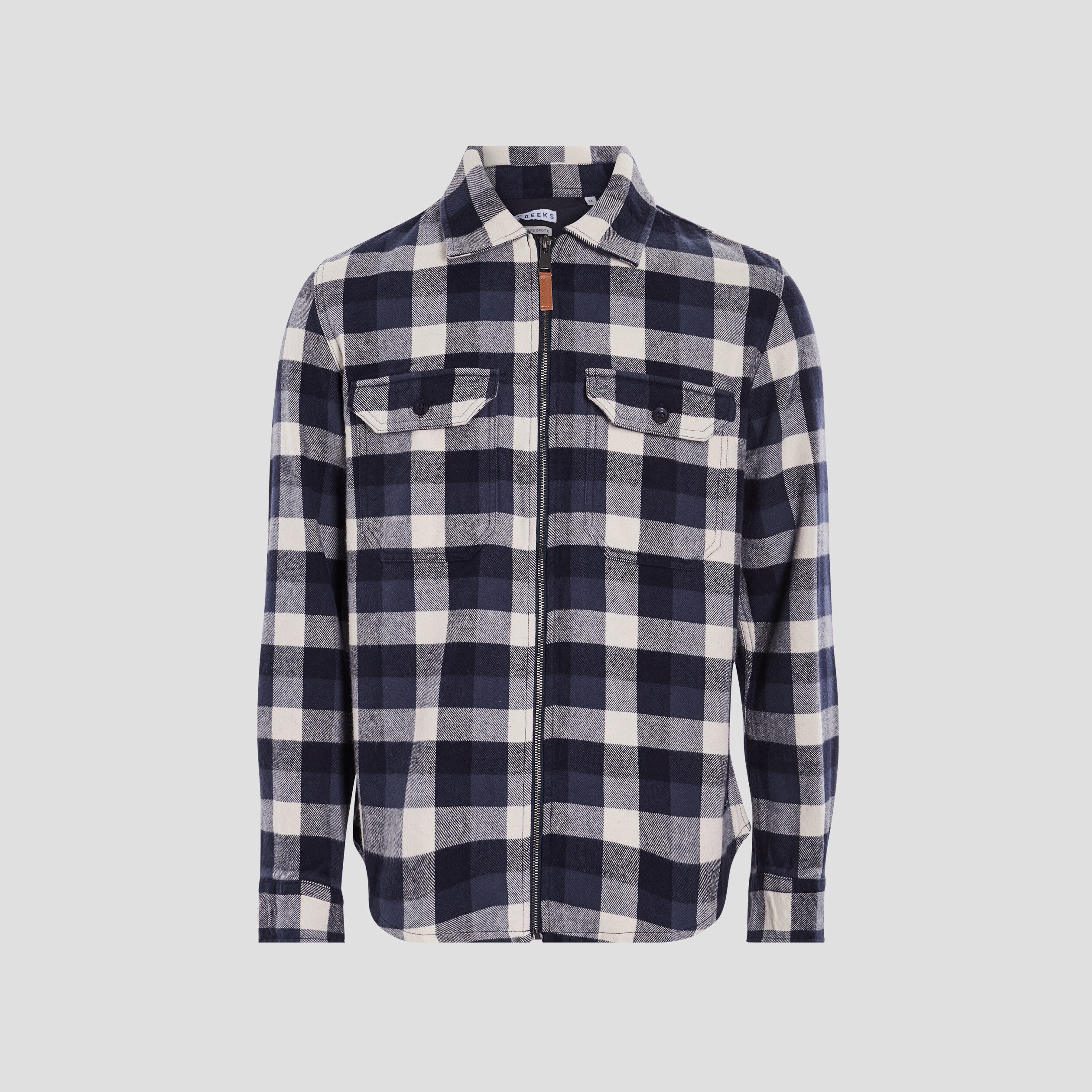 Surchemise manches longues Creeks bleu marine homme | La Halle