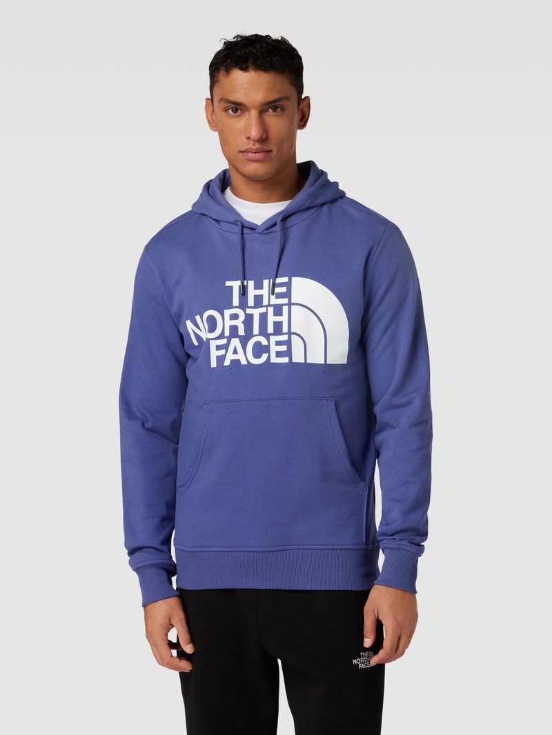 Hoodie mit Logo-Print Modell 'STANDARD' in blau