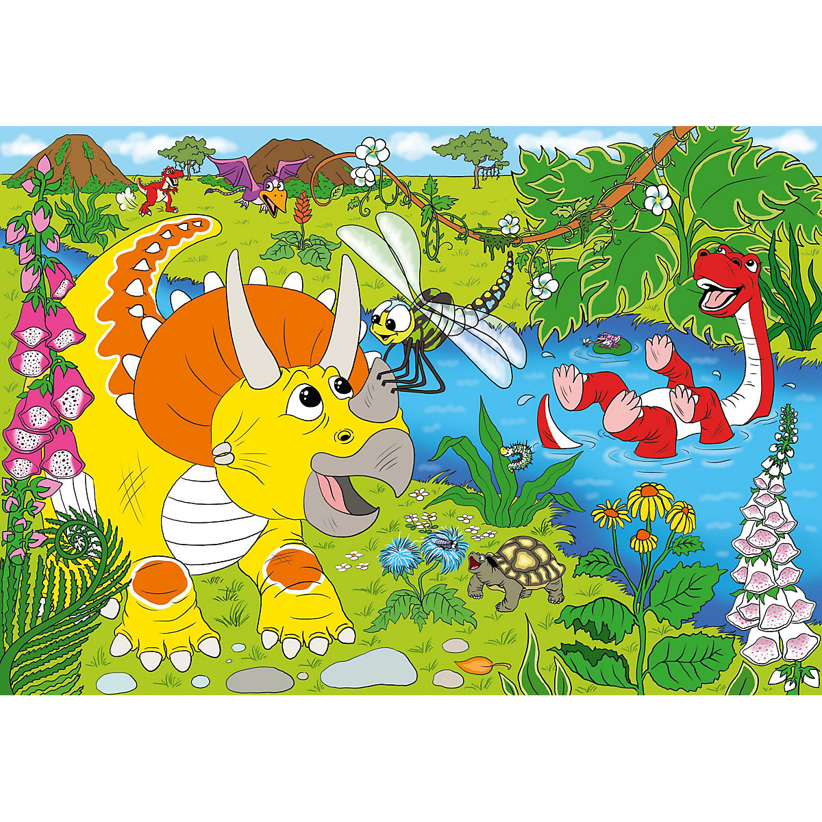 XXL Puzzle Dinosaurier