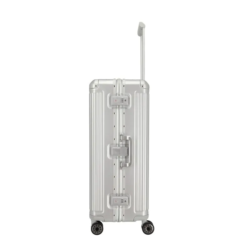 Travelite NEXT Trolley L mit 4 Rollen (77cm) - Silber