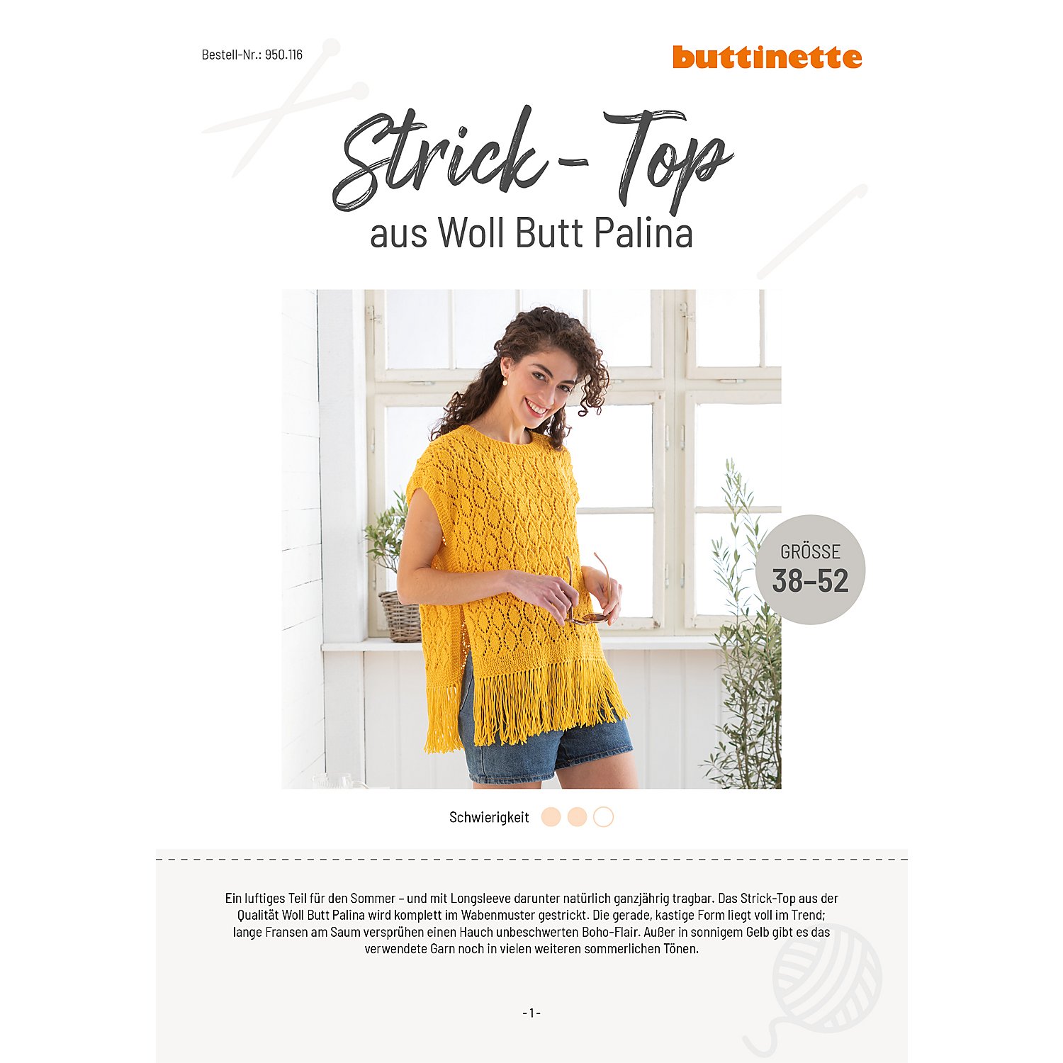 Strickanleitung – Strick-Top aus Woll Butt Palina