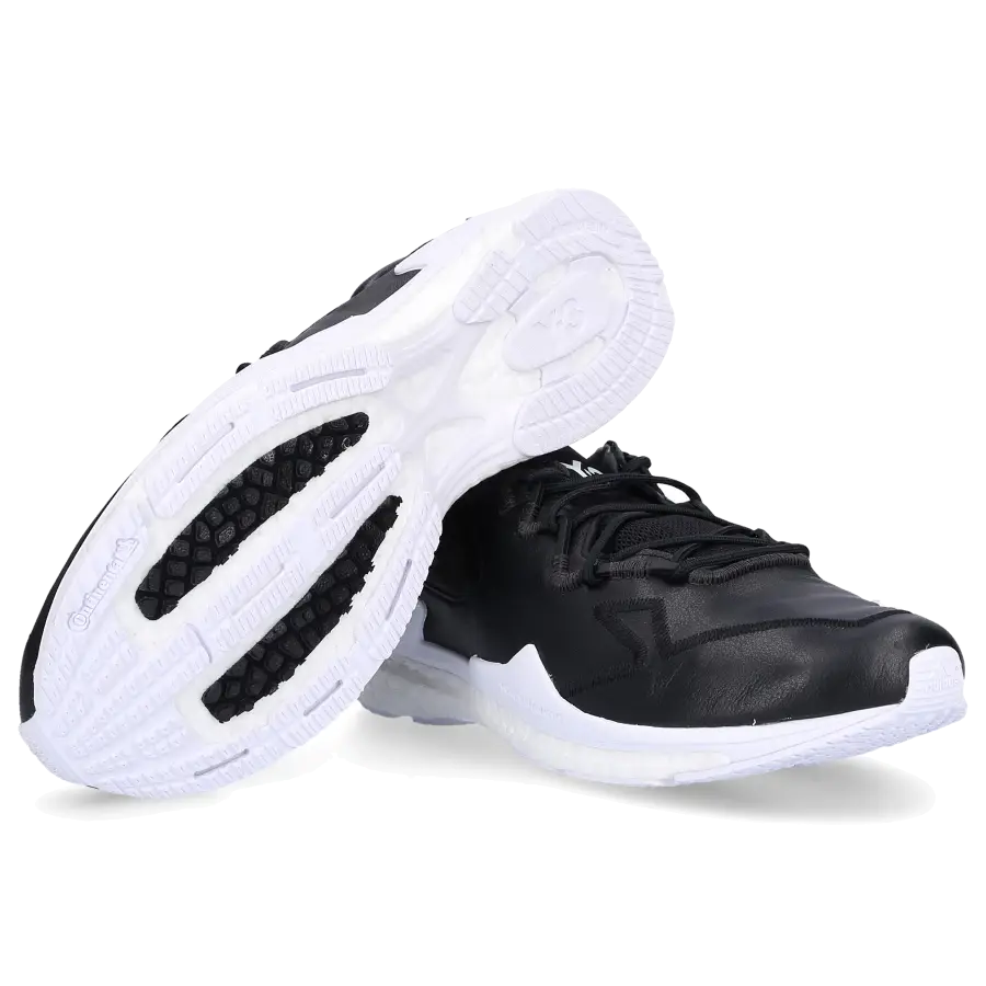 Y-3 - Sneaker low ADIZERO RUNNER Kalbsleder - schwarz