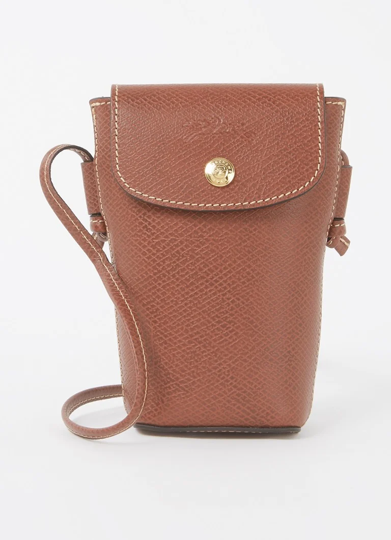 Longchamp Épure nahkainen puhelinkotelo logolla