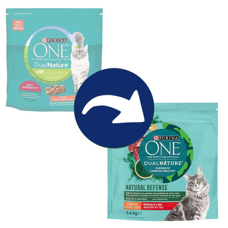 PURINA ONE Dual Nature Sterilized Rind mit Spirulina | bitiba %