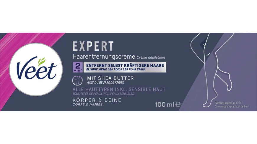 Veet Expert Haarentfernungs Creme Körper+Beine 100 ml