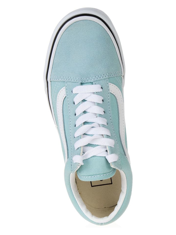 Vans Leder-Sneakers in Hellblau günstig kaufen