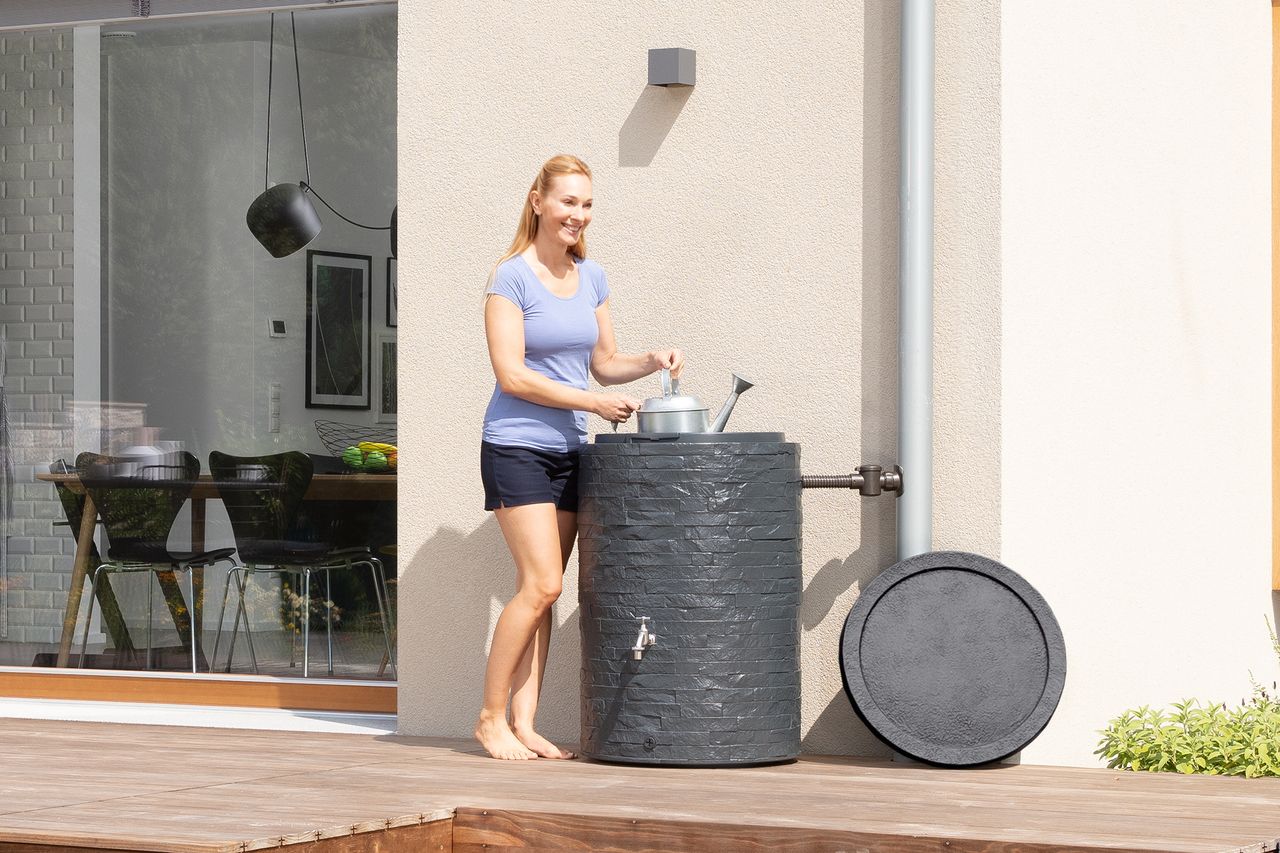 Garantia MURO Regenspeicher 420 Liter graphite grey