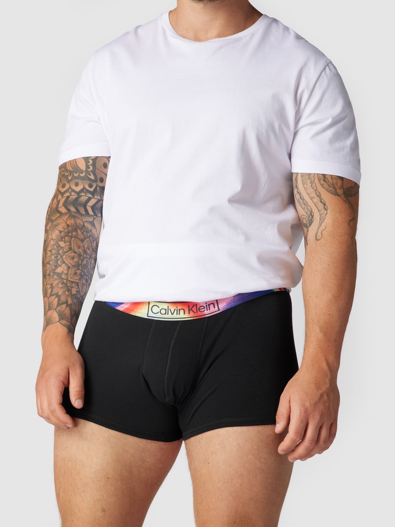 Trunks mit Logo-Bund in schwarz