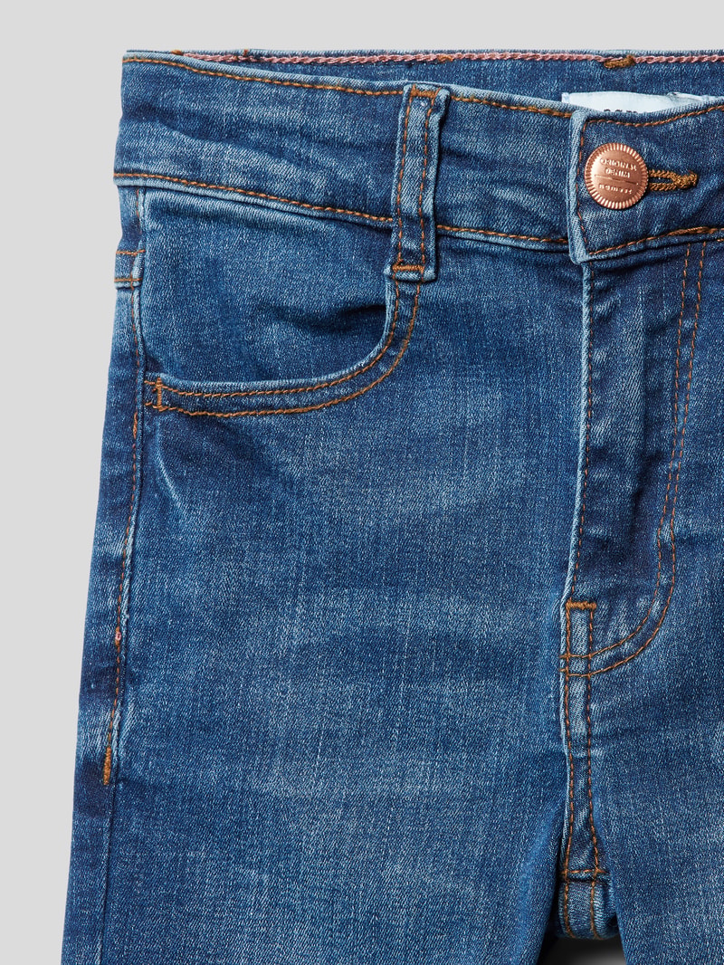 Jeans mit Eingrifftaschen Modell 'POLLY' in dunkelblau