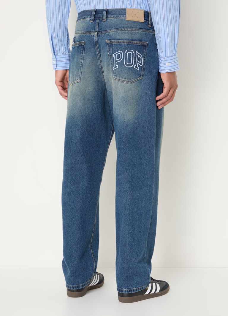 Pop Trading Company Wide leg jeans with medium wash