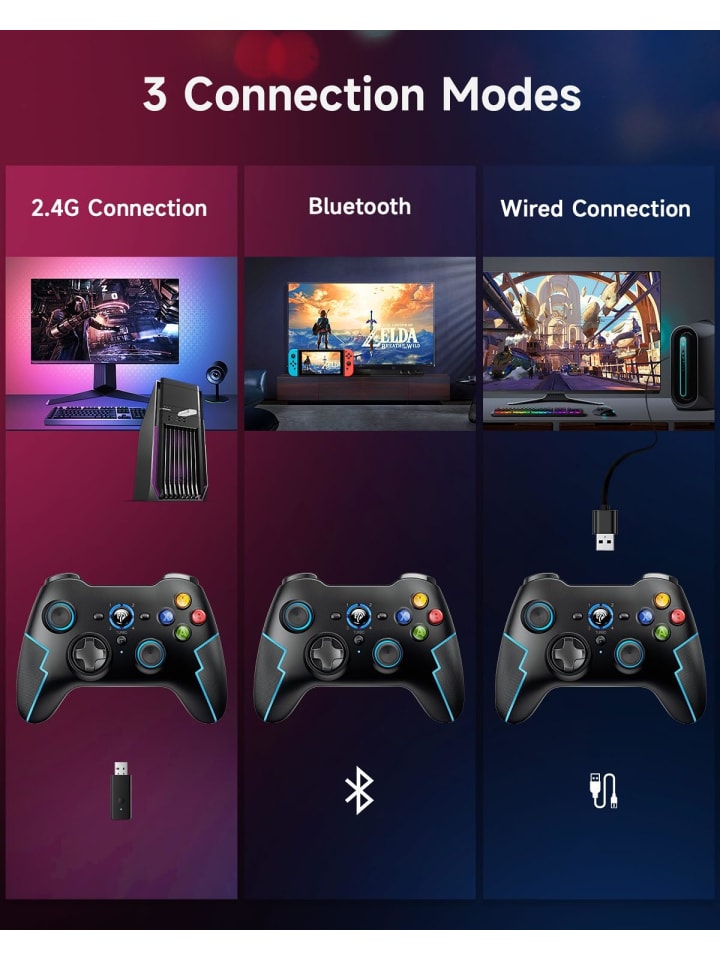 COFI 1453 Pro Bluetooth-Controller mit Hall-Trigger Blau in Blau günstig kaufen 1