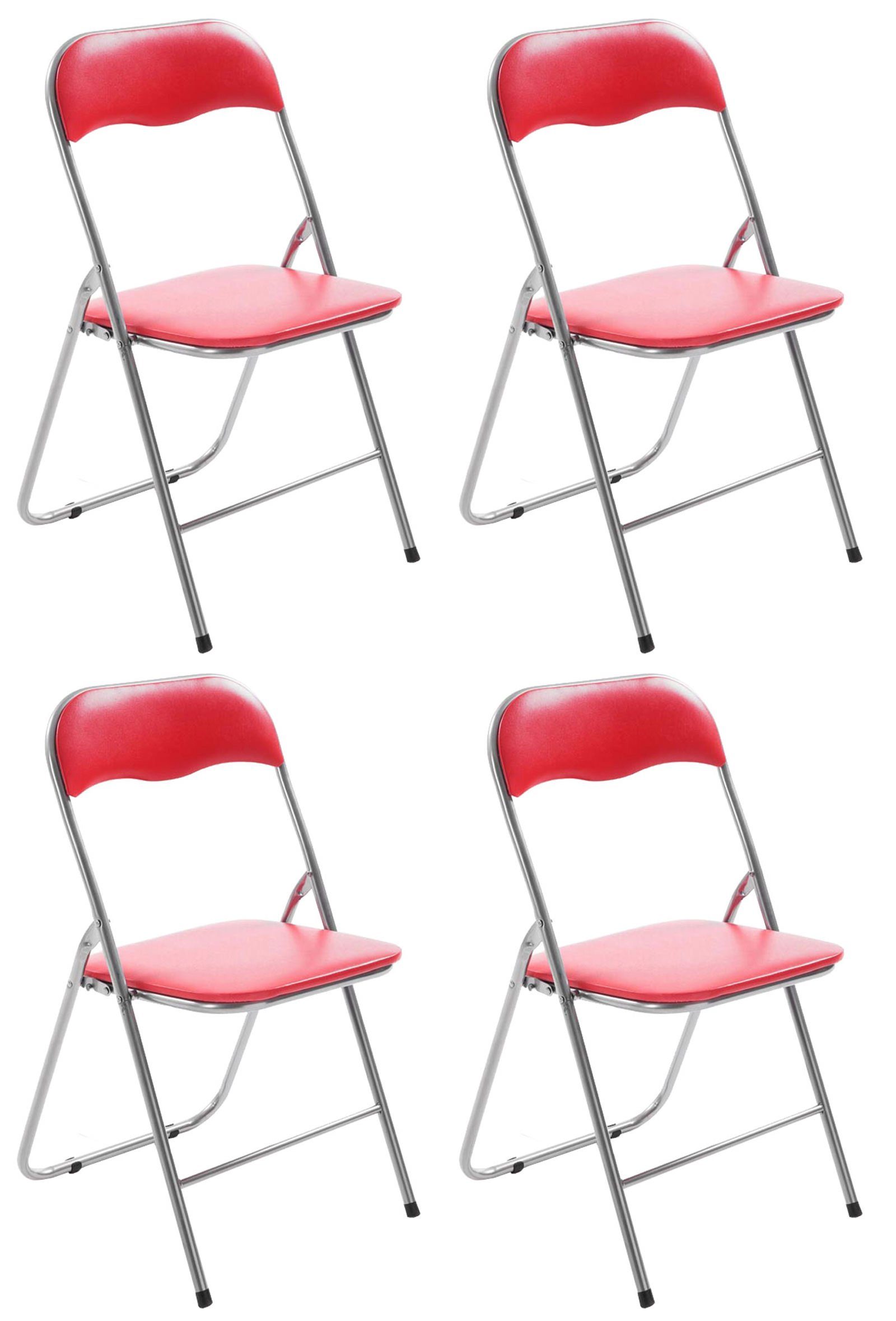 CLP Klappstuhl Felix (4er Set), klappbar, pflegeleicht, gepolstert