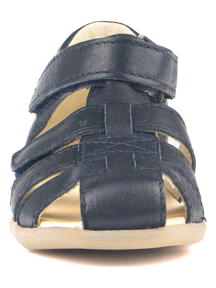 Rap Leder-Halbsandalen in Schwarz günstig kaufen