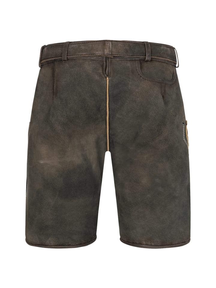 KRÜGER Lederhose Ismael in grau günstig kaufen