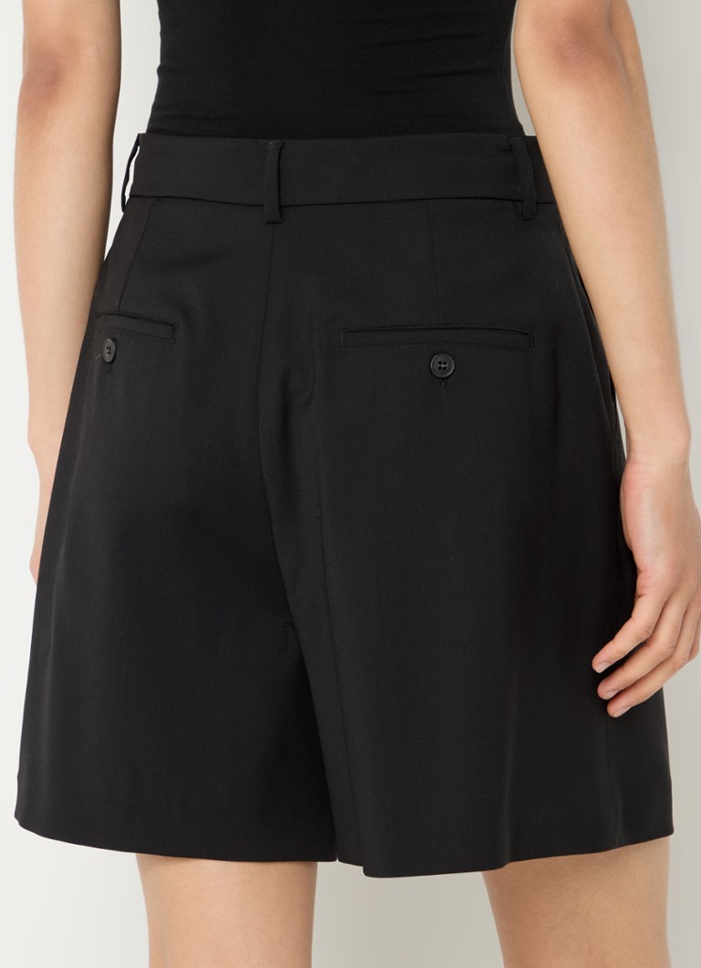 MaxMara Nabulus high waist loose fit virgin wool shorts