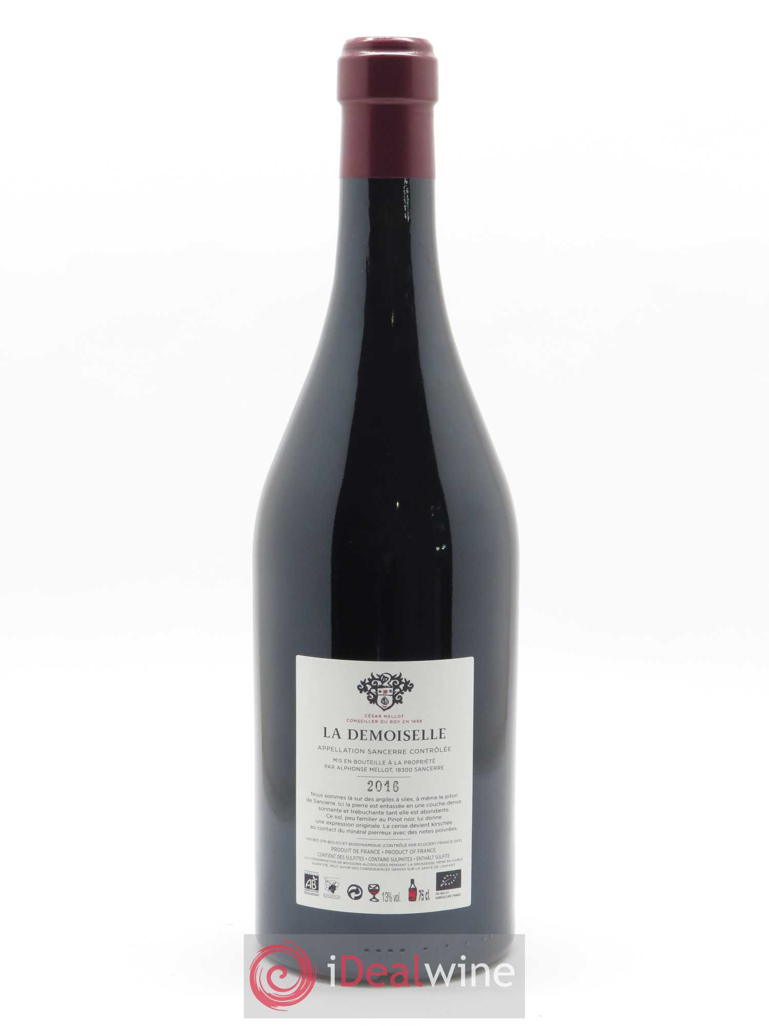 Sancerre La Demoiselle Alphonse Mellot  2016 - Lot de 1 Bouteille