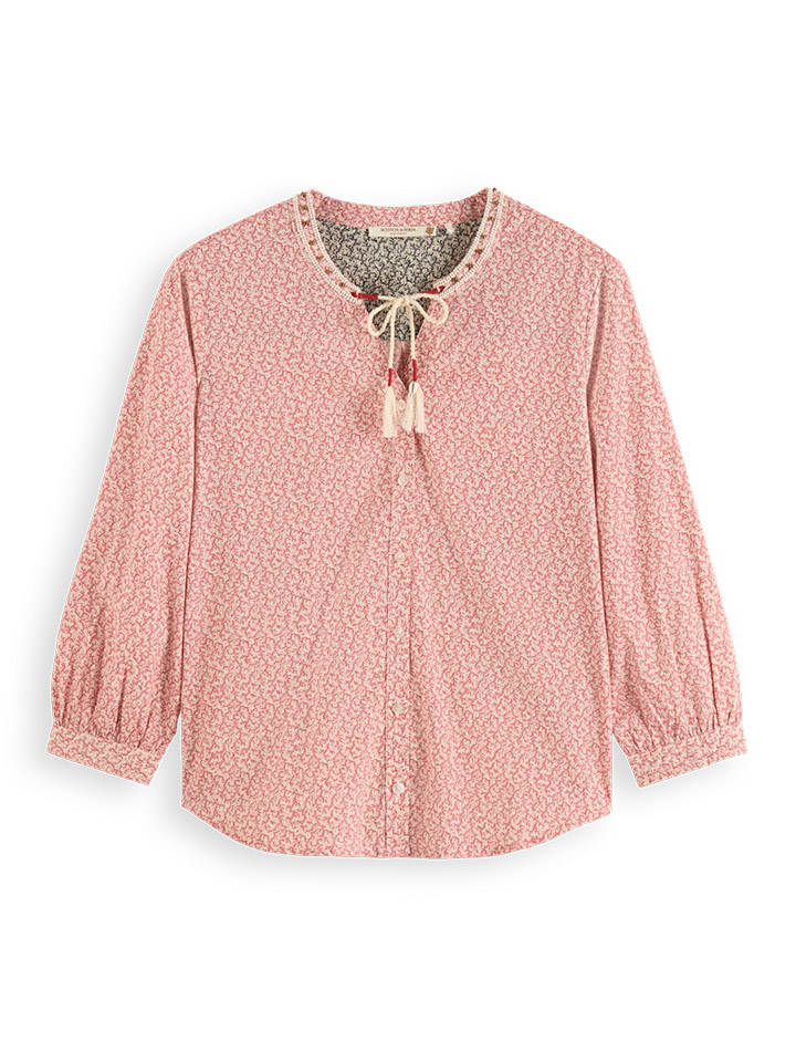 Scotch & Soda Bluse in Rosa/ Beige günstig kaufen