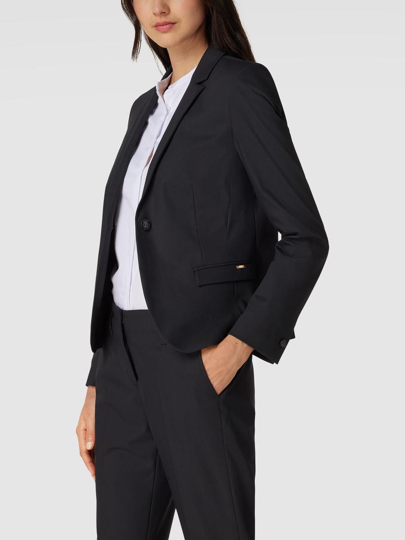 Blazer mit 1-Knopf-Verschluss Modell 'Ciboom' in marineblau