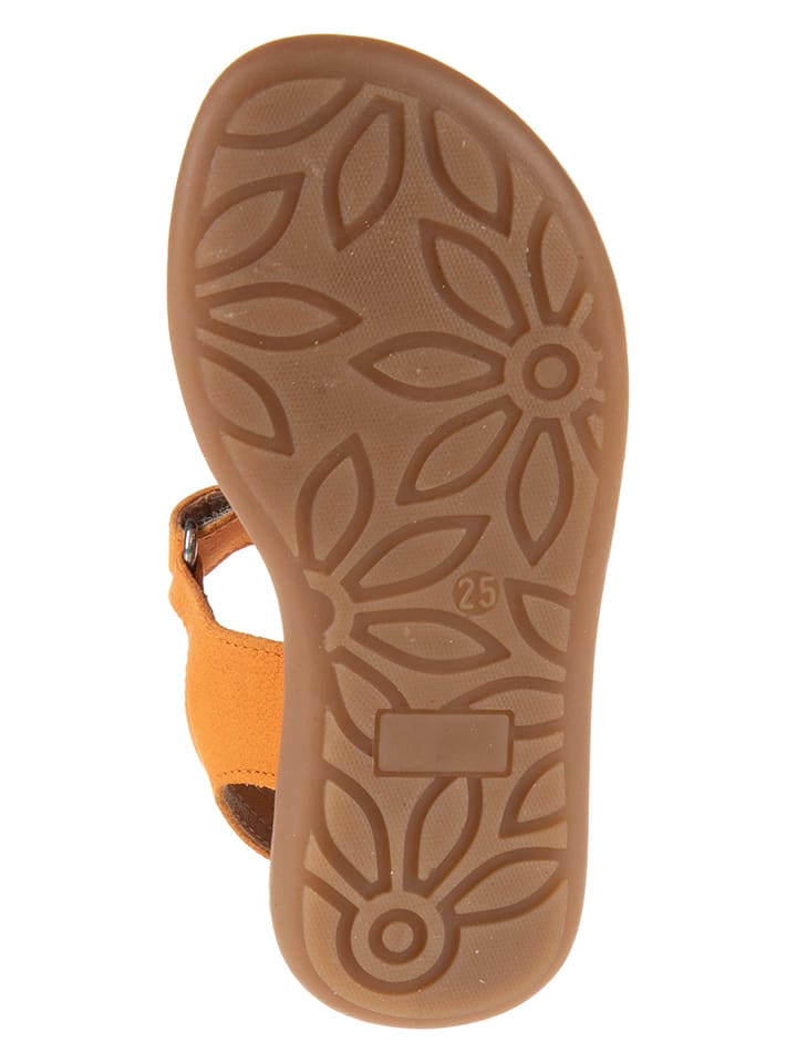 kmins Leder-Sandalen in Orange günstig kaufen