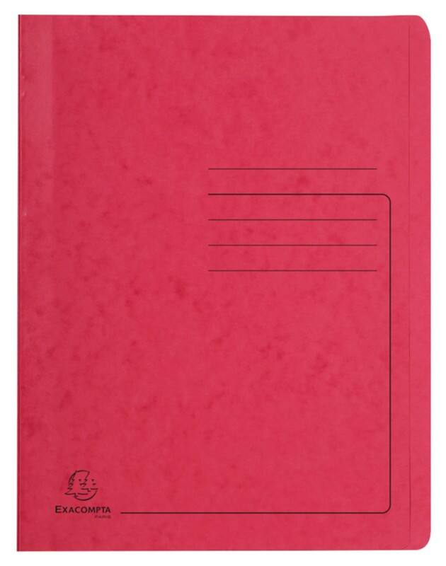 Exacompta Schnellhefter 39995E DIN A4 Pressspankarton meliert 27,2 (B) x 0,2 (T) x 31,8 (H) cm Rot 25 Stück