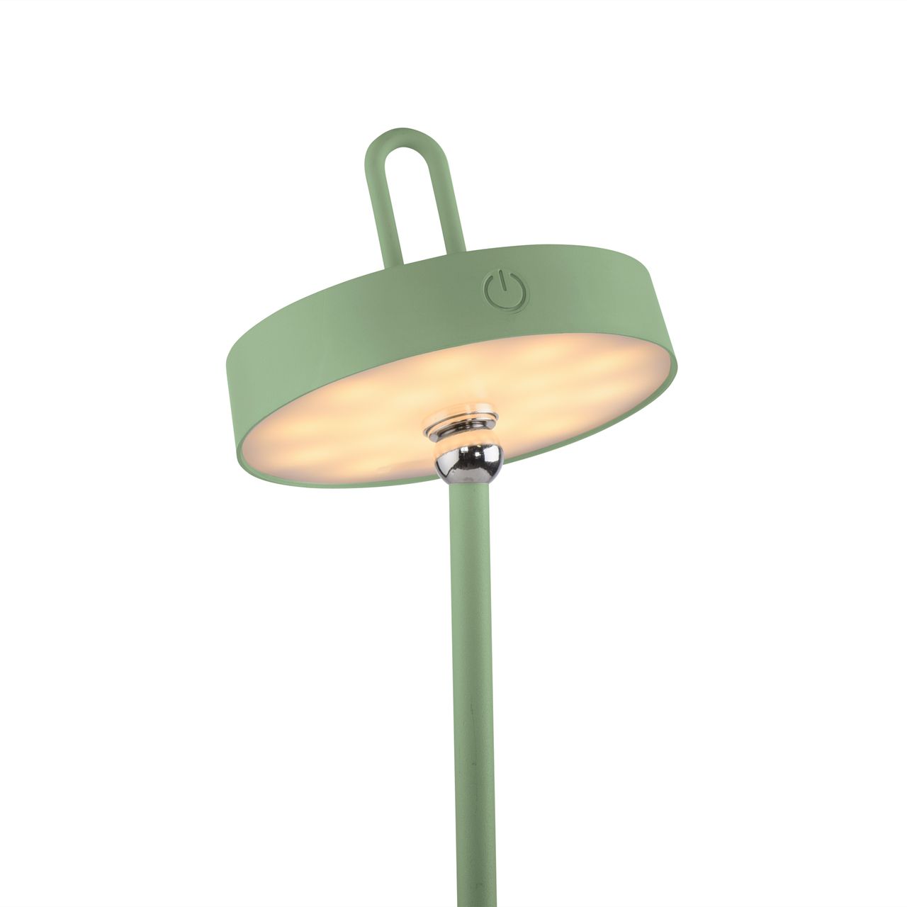 JUST LIGHT Akku Tischleuchte AMAG, 1x LED-Board/1,50Watt/2700Kelvin, IP44, Grün