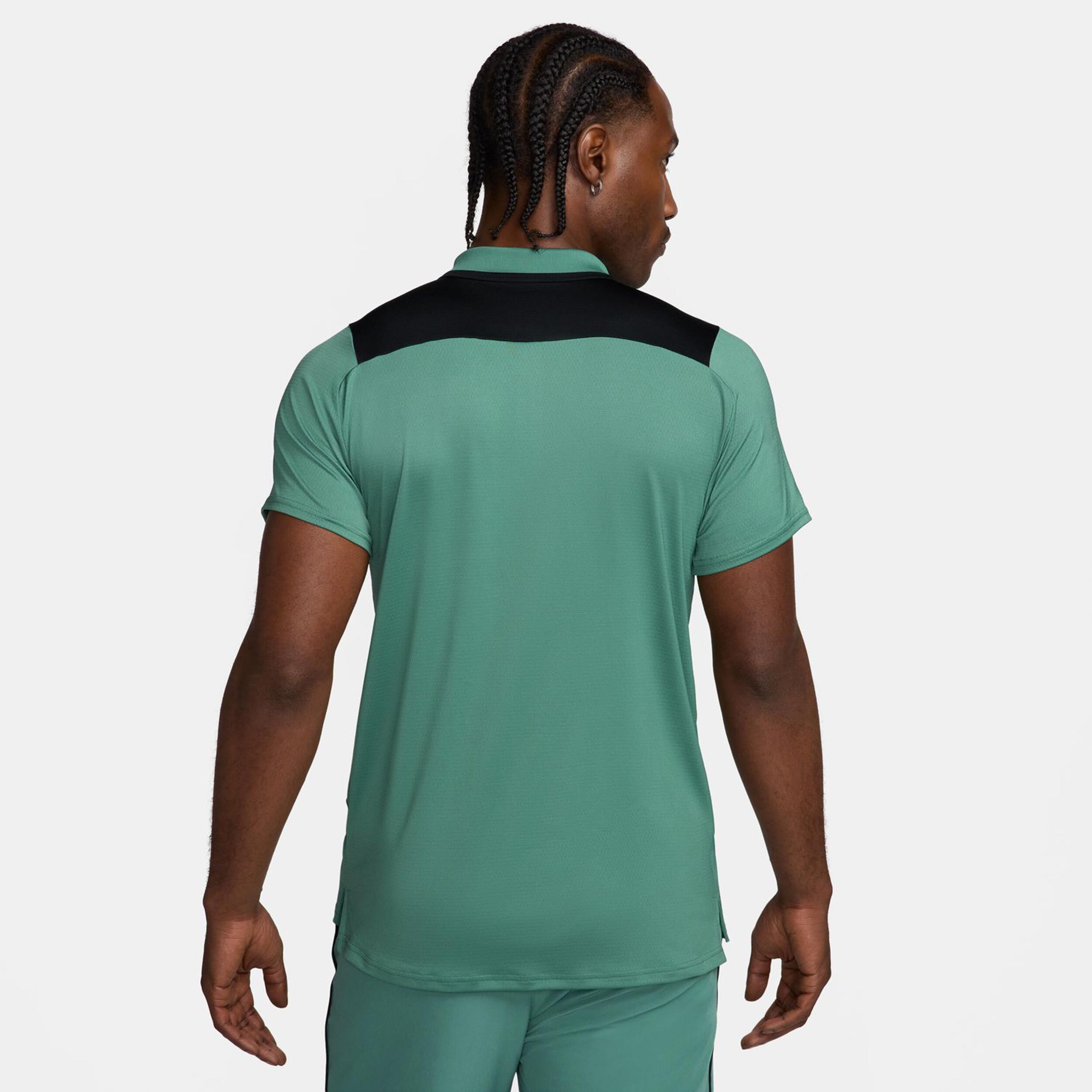 Dri-Fit Court Advantage Polo Herren - Salbei, Schwarz