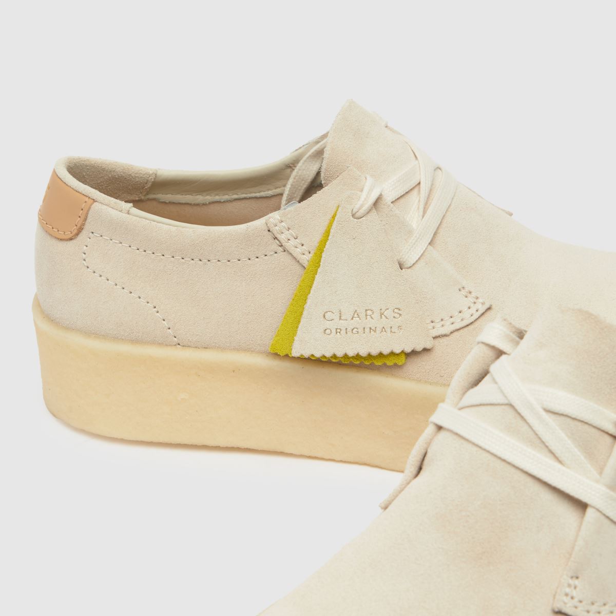 Clarks Originals – Ashcott – Naturfärgade skor med cupsole