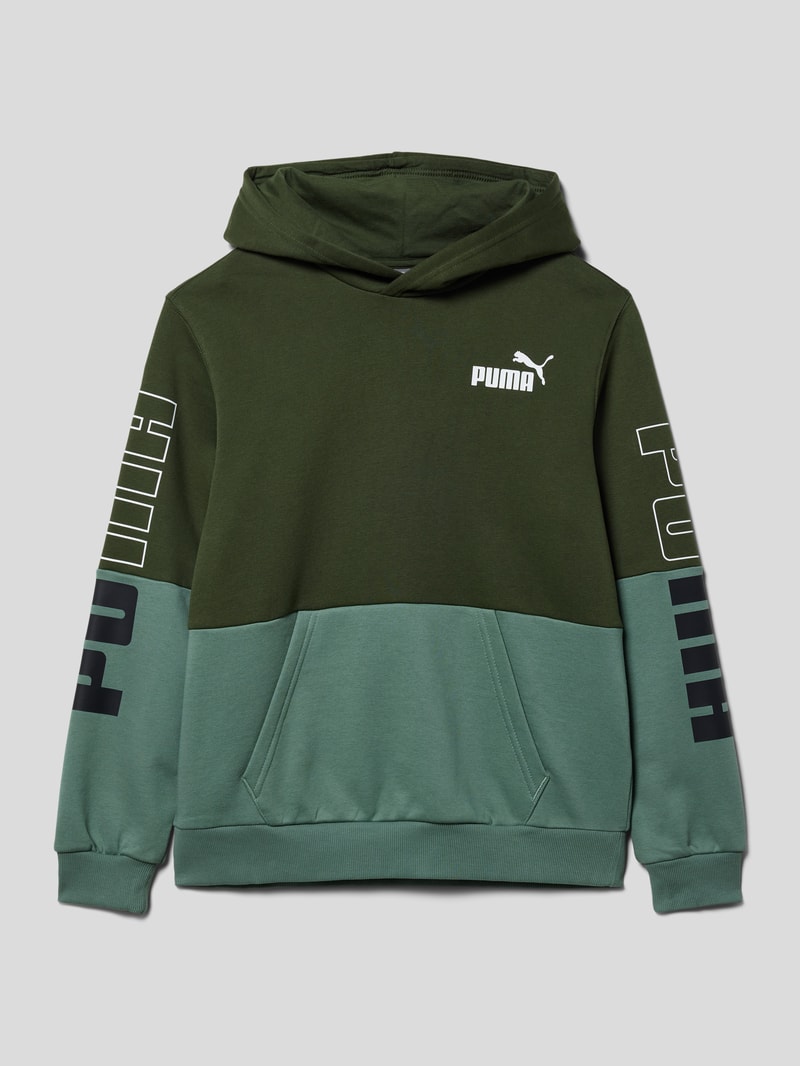 Sweatshirt im Colour-Blocking-Design Modell 'POWER' in khaki
