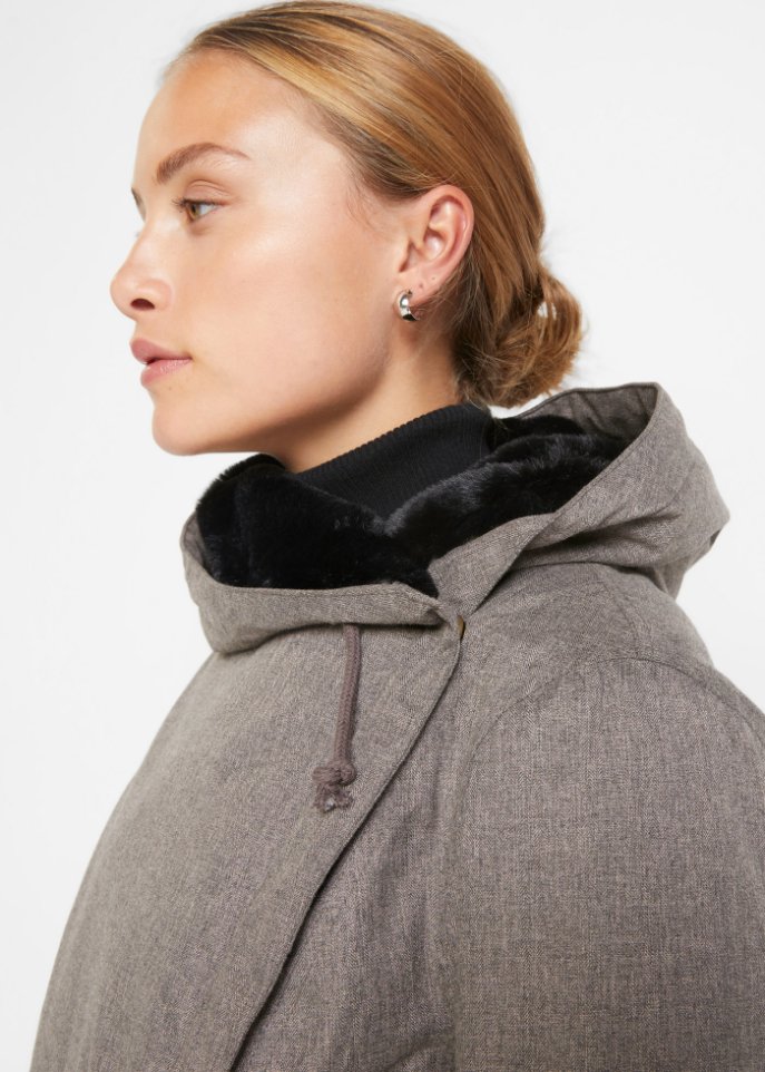 Funktions-Parka mit Teddyfleece