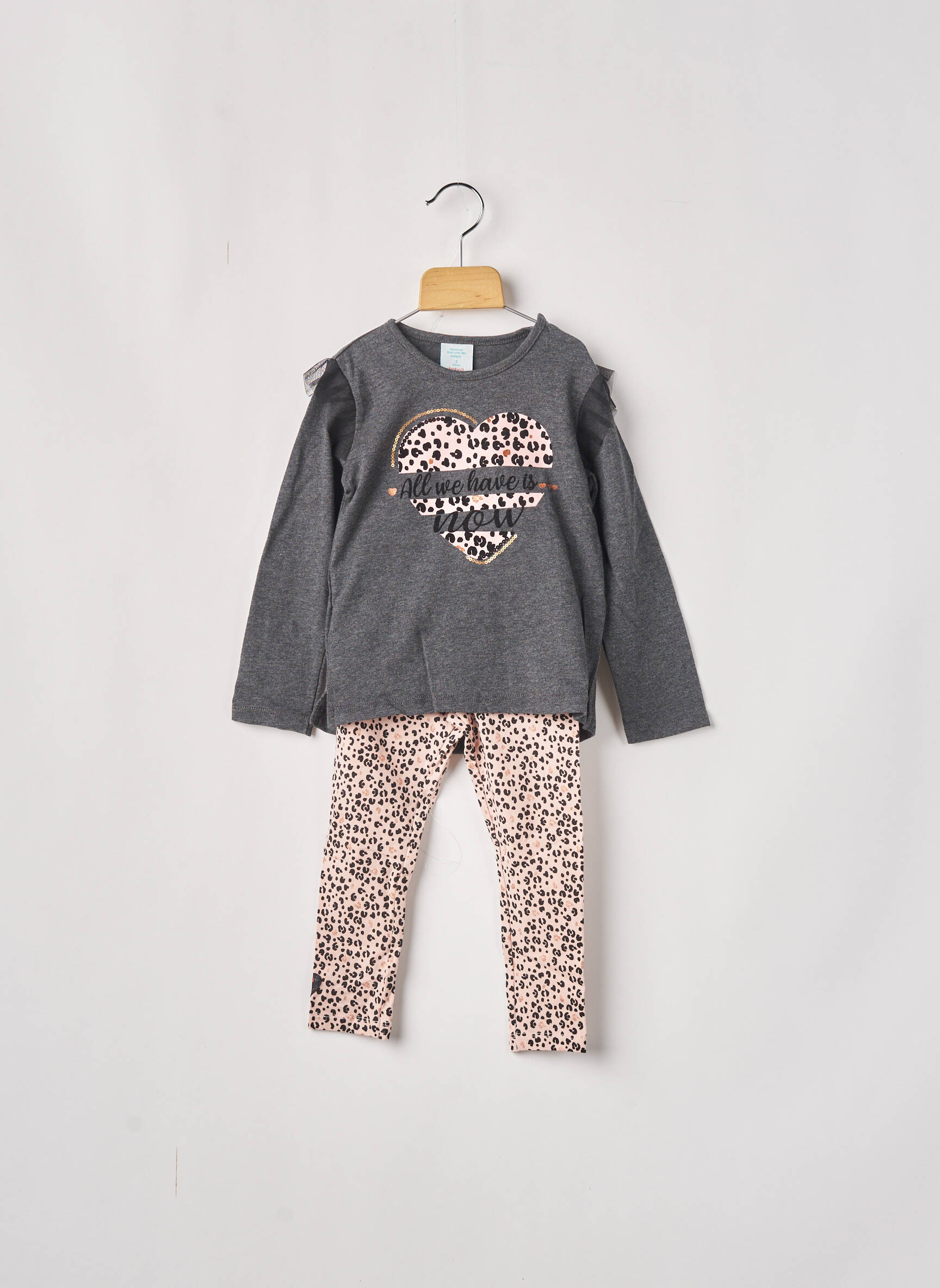 Boboli Ensembles Pantalon Fille couleur gris