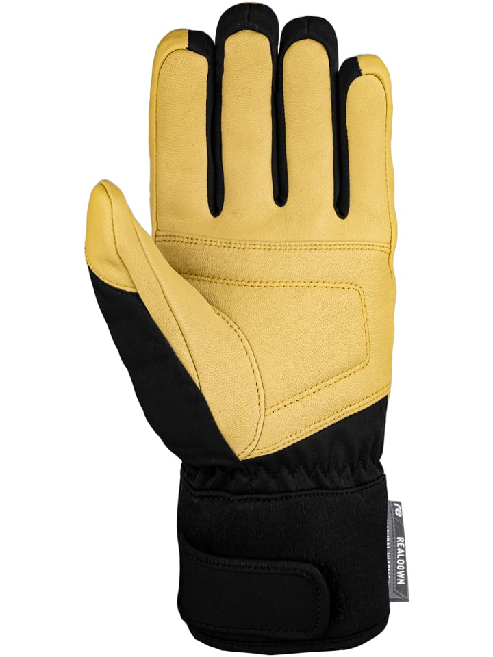 Reusch Fingerhandschuhe Down Spirit GORE-TEX SC in 7490 black / camel günstig kaufen