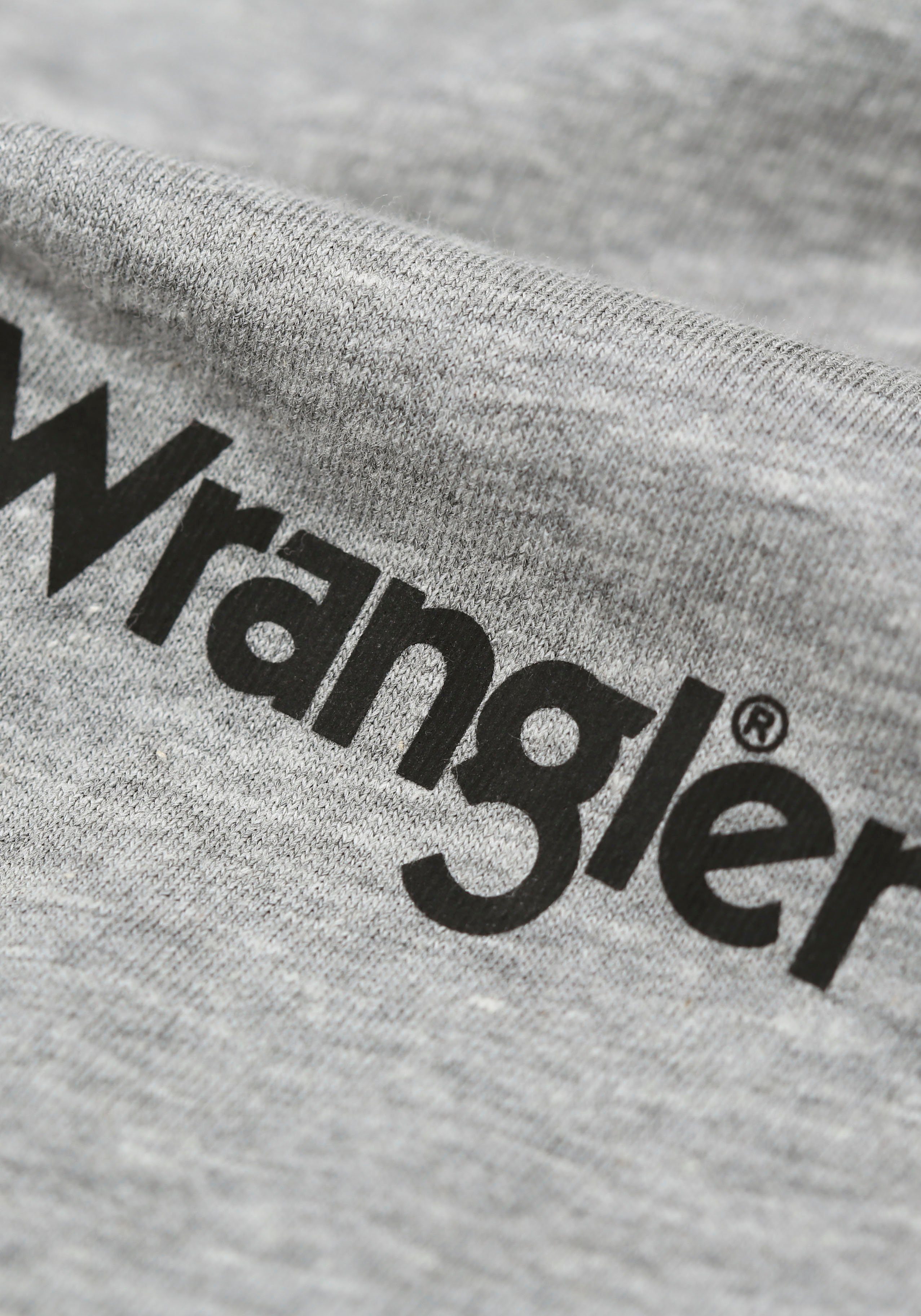 Wrangler T-Shirt FOSTER (3er-Pack) mit Logoschriftzug und Rundhalsausschnitt