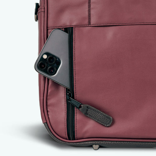 Perth raspberry laptop bag