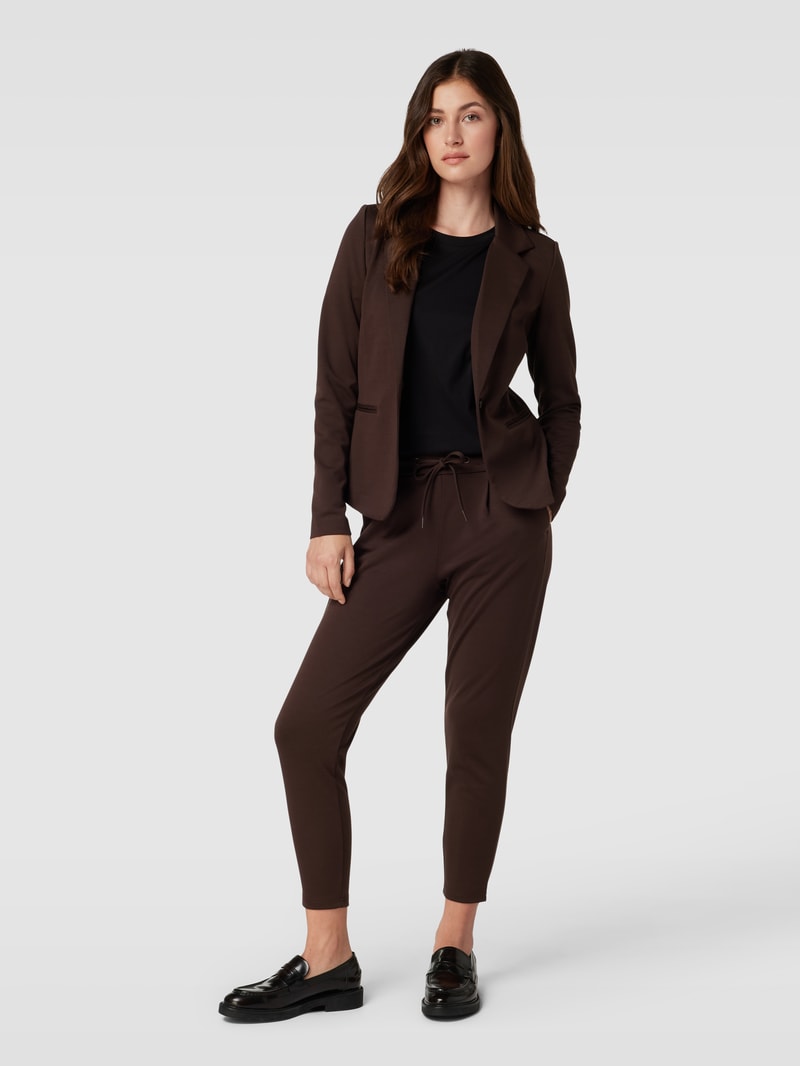 Blazer mit Paspeltaschen Modell 'KATE' in dunkelbraun