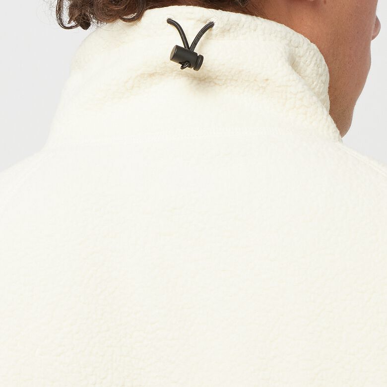 Norse Projects Tycho Pile Fleece Full Zip Jacket ecru