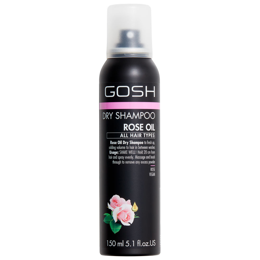 gosh copenhagen Rose Oil Dry Shampoo Spray Shampooing sec à l'huile de rose en spray