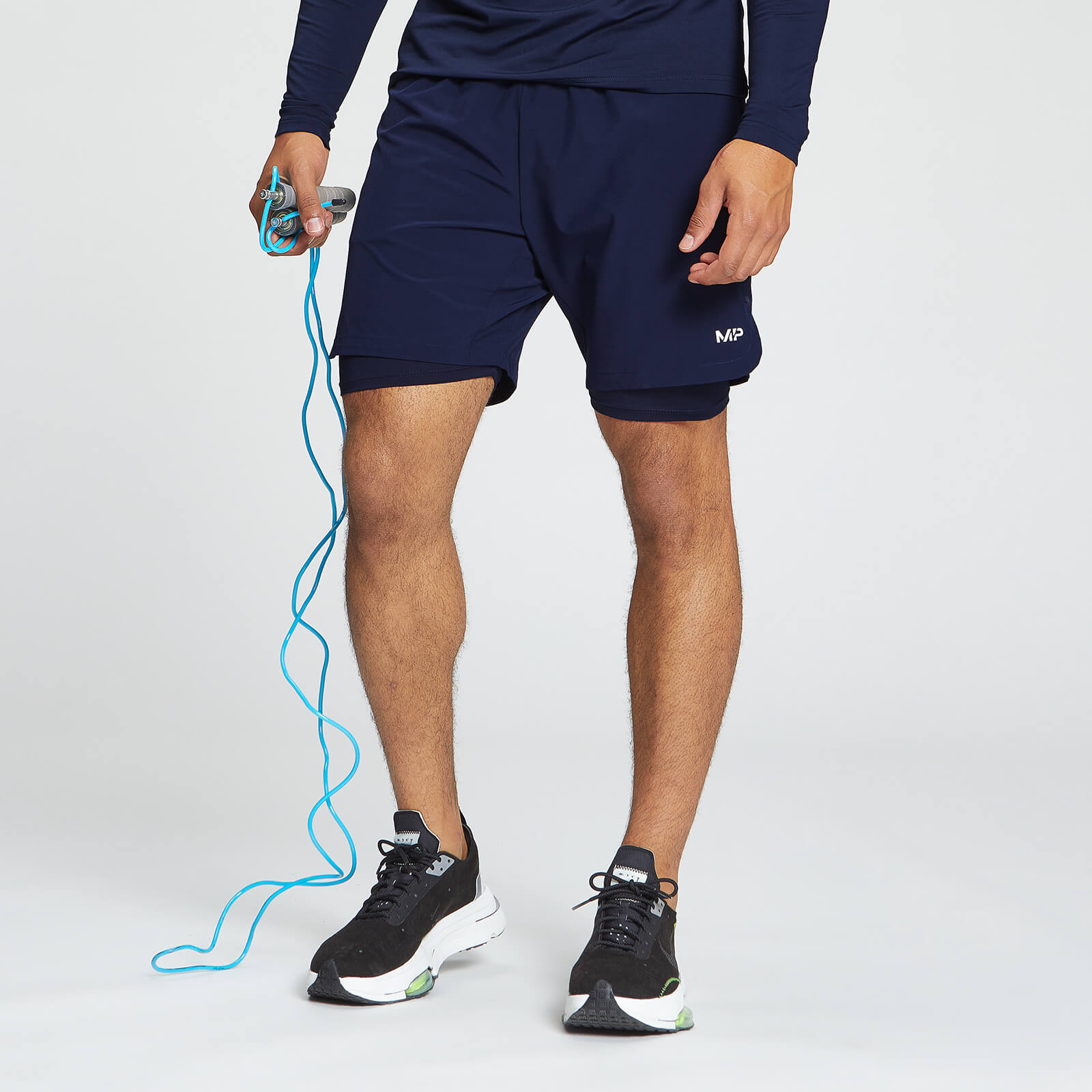 Short d’entraînement 2-en-1 MP pour hommes – Bleu marine
