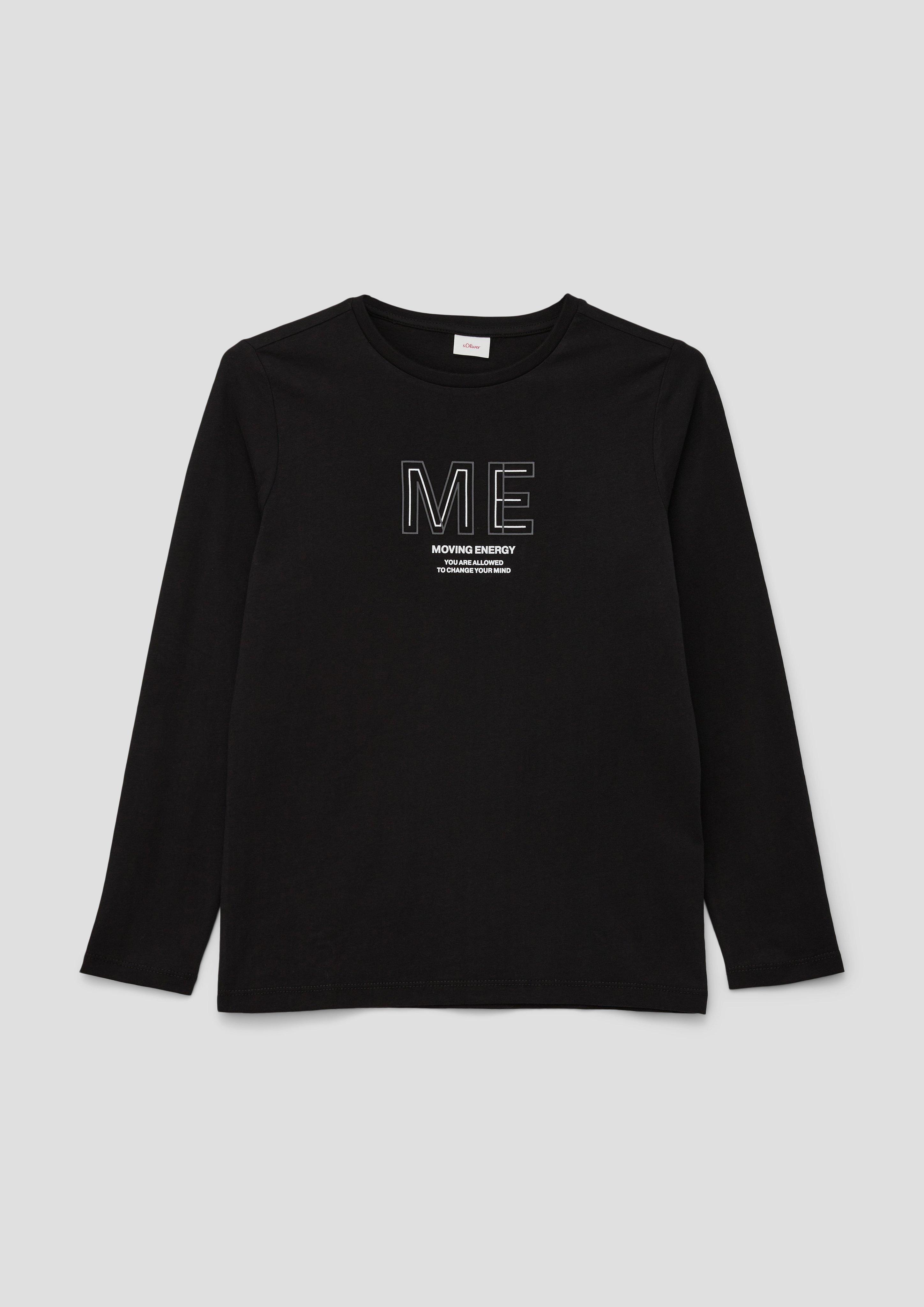 Longsleeve mit gummiertem Print  2134038-9999